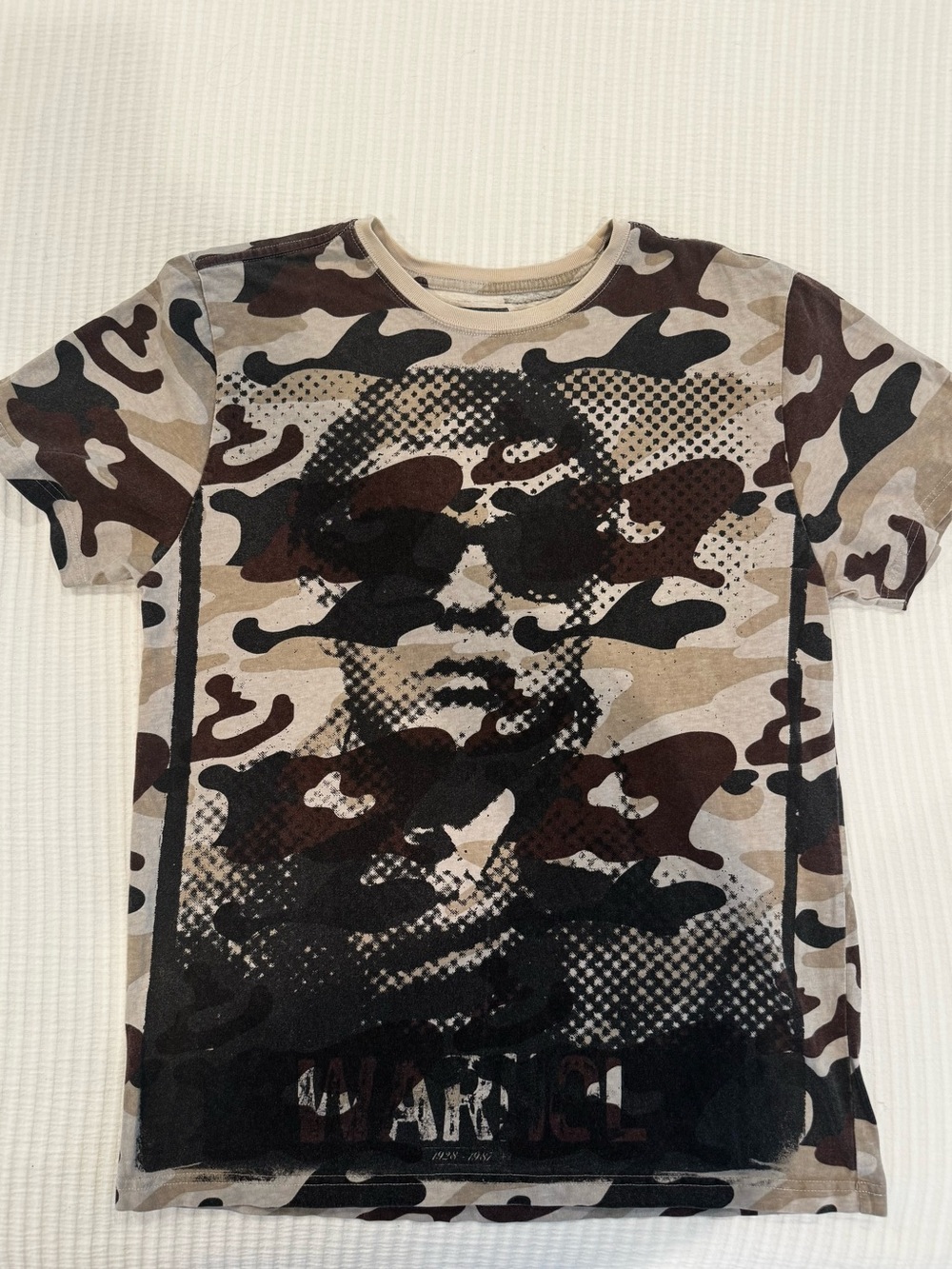 Levi's x Andy Warhol camo cotton t-shirt graphic size L rare grail